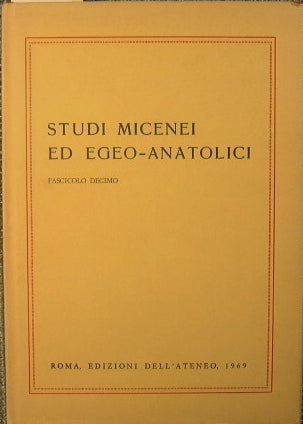 Studi micenei ed egeo-anatolici