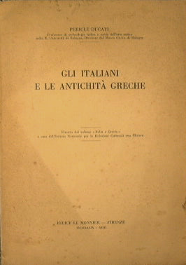 Gli italiani e le antichità greche
