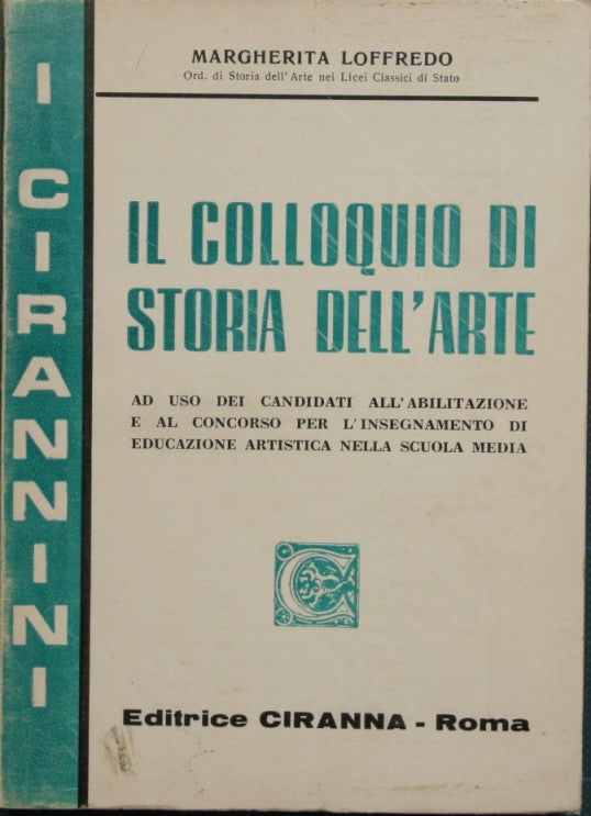 Il colloquio di storia dell'arte