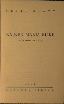 Rainer Maria Rilke