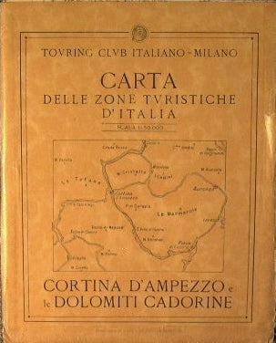 Carta delle zone turistiche d'Italia - Cortina D'Ampezzo e le Dolomiti Cadorine