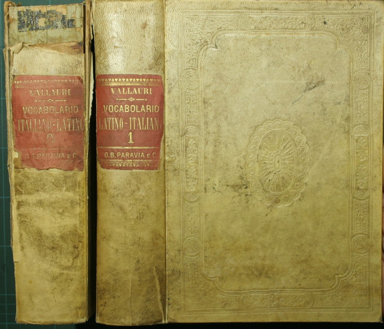 Lexicon latini italique sermonis; Vocabolario italiano-latino
