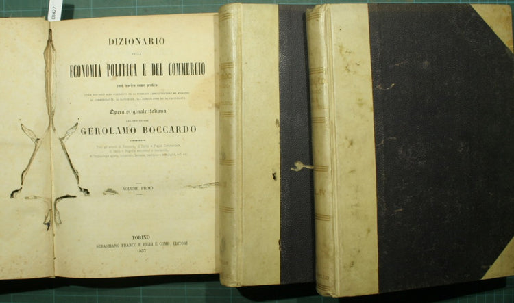 Dizionario della economia politica e del commercio. Vol. I-II-IV
