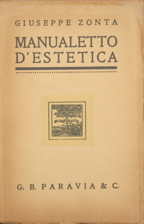 Manualetto d'estetica
