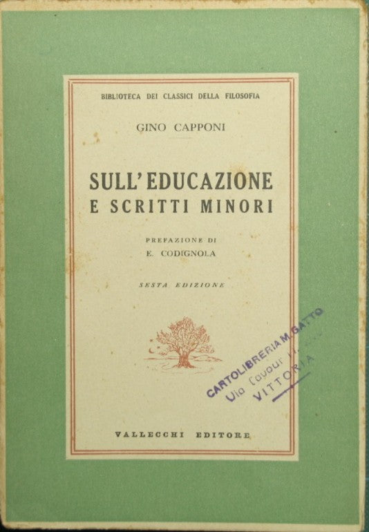 Sull'educazione e scritti minori