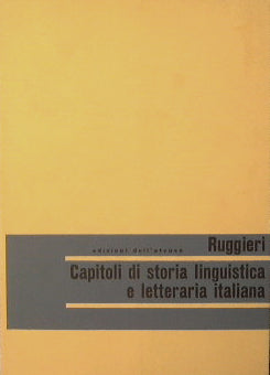 Capitoli di storia linguistica e letteraria italiana.