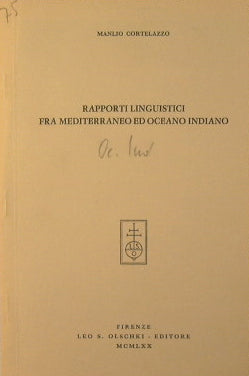Rapporti linguistici fra mediterraneo ed oceano indiano