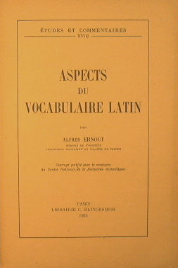Aspects of Latin Vocabulary