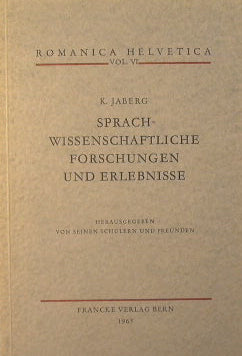 Sprach-wissenschaftlichen forschungen und Erlebnisse