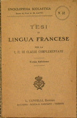 Tesi di Lingua Francese