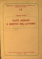 Patti agrari e diritto del lavoro.
