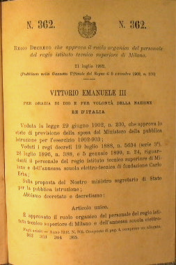 Leggi e decreti