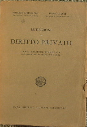 Istituzioni di Diritto Privato