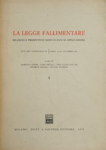 La legge fallimentare