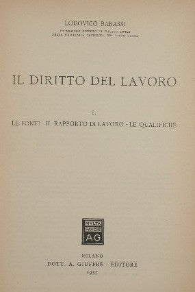 Il diritto del lavoro