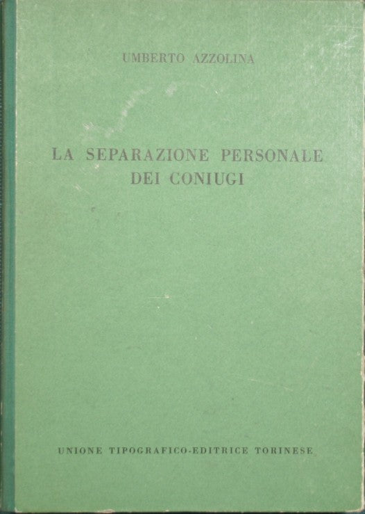 La separazione personale dei coniugi