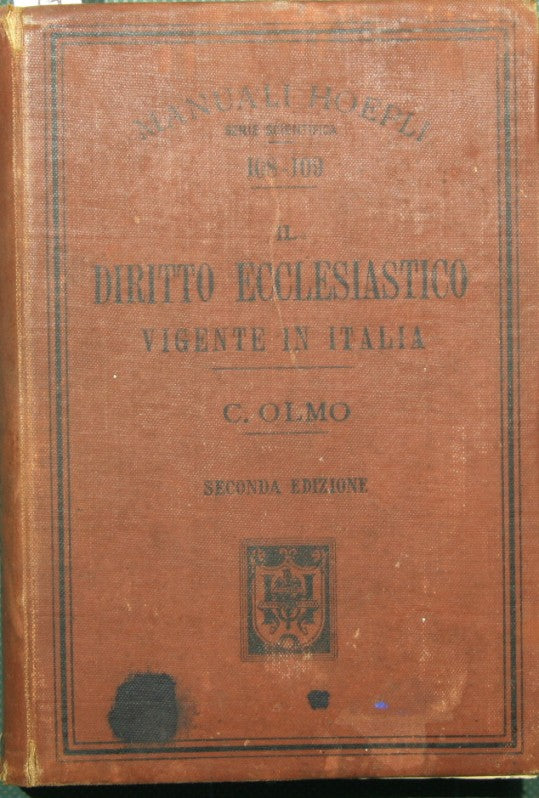 Il diritto ecclesiastico vigente in Italia