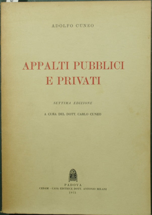 Appalti pubblici e privati