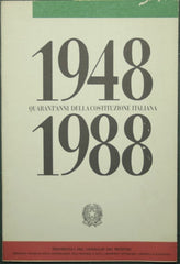 1948-1988 Quarant'anni della Costituzione italiana
