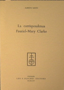La corrispondenza Fauriel - Mary Clarke