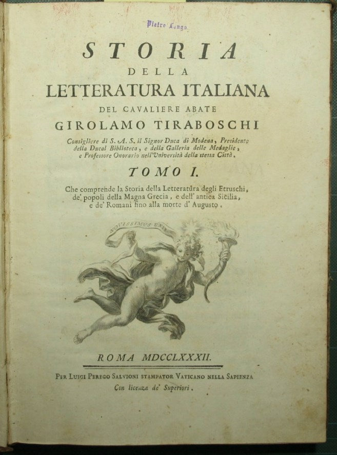 Storia Della Letteratura Italiana: Dall' Anno Mclxxxiii Fino All' Anno  Mccc