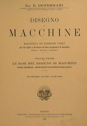 Disegno di macchine.