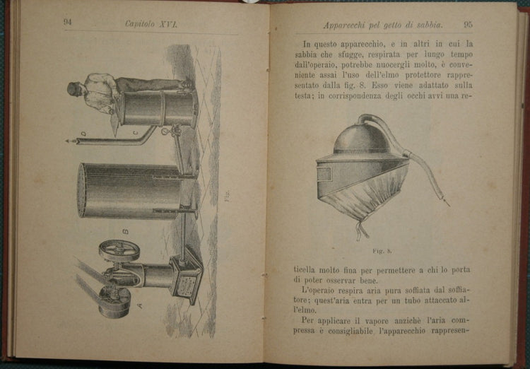 La fabbricazione degli specchi e la decorazione del vetro e cristallo