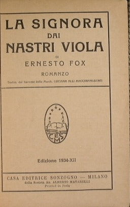 La signora dai nastri viola