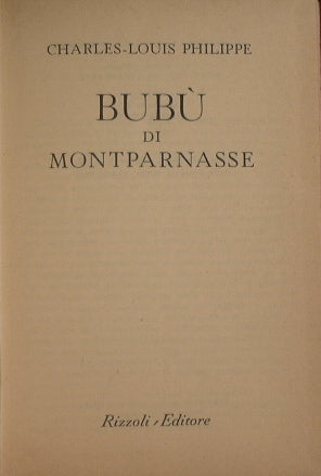 Bubù di Montparnasse