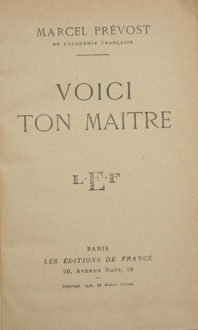 Voici ton maitre