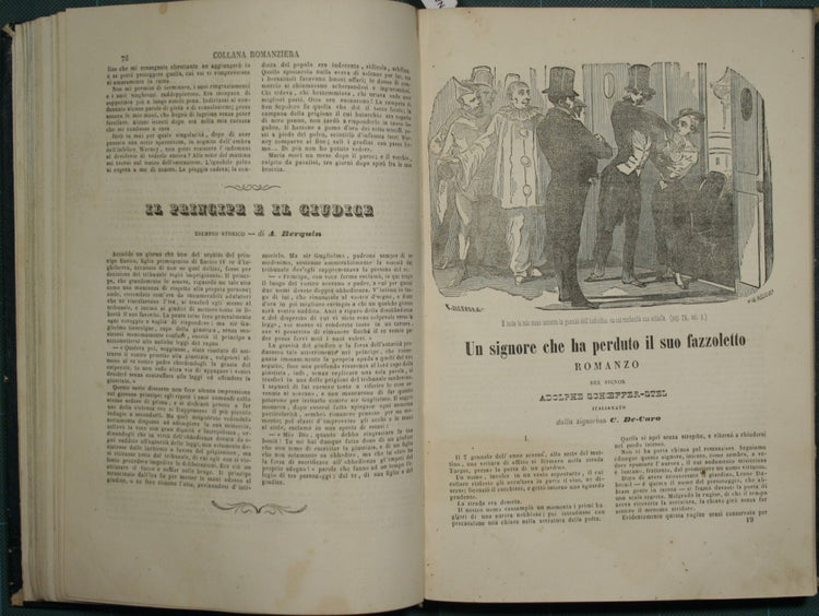 Collana romanziera - Raccolta di romanzi metà 800