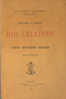 Dio Creatore e Autore dell'ordine naturale