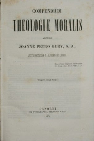 Compendium theologiae moralis. Vol. II