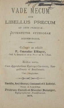 Vade mecum sive libellus precum