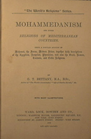 Mohammedanism and other religions of mediterranean countries