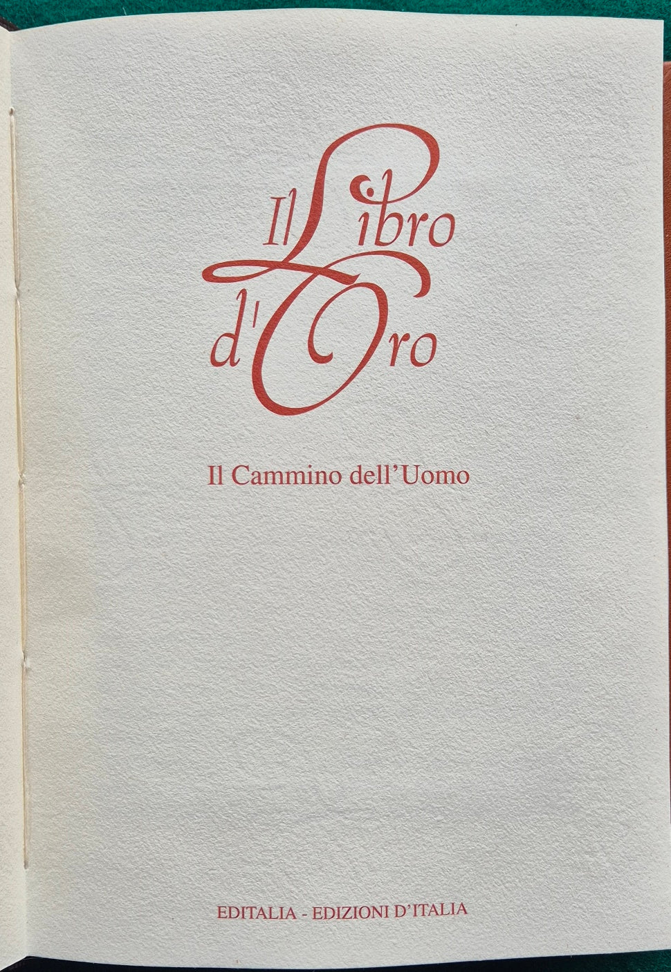 Il Libro d'Oro - Il cammino dell'Uomo