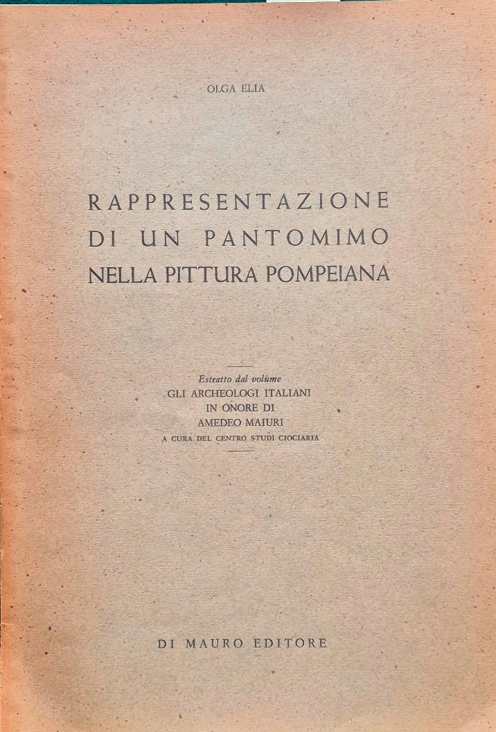 Rappresentazione di un pantomimo nella pittura pompeiana