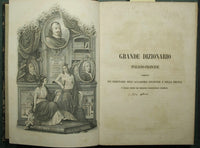 Large Italian-French dictionary compiled on the dictionaries of the French Academy and the Crusca and on the works of the best modern lexicographers