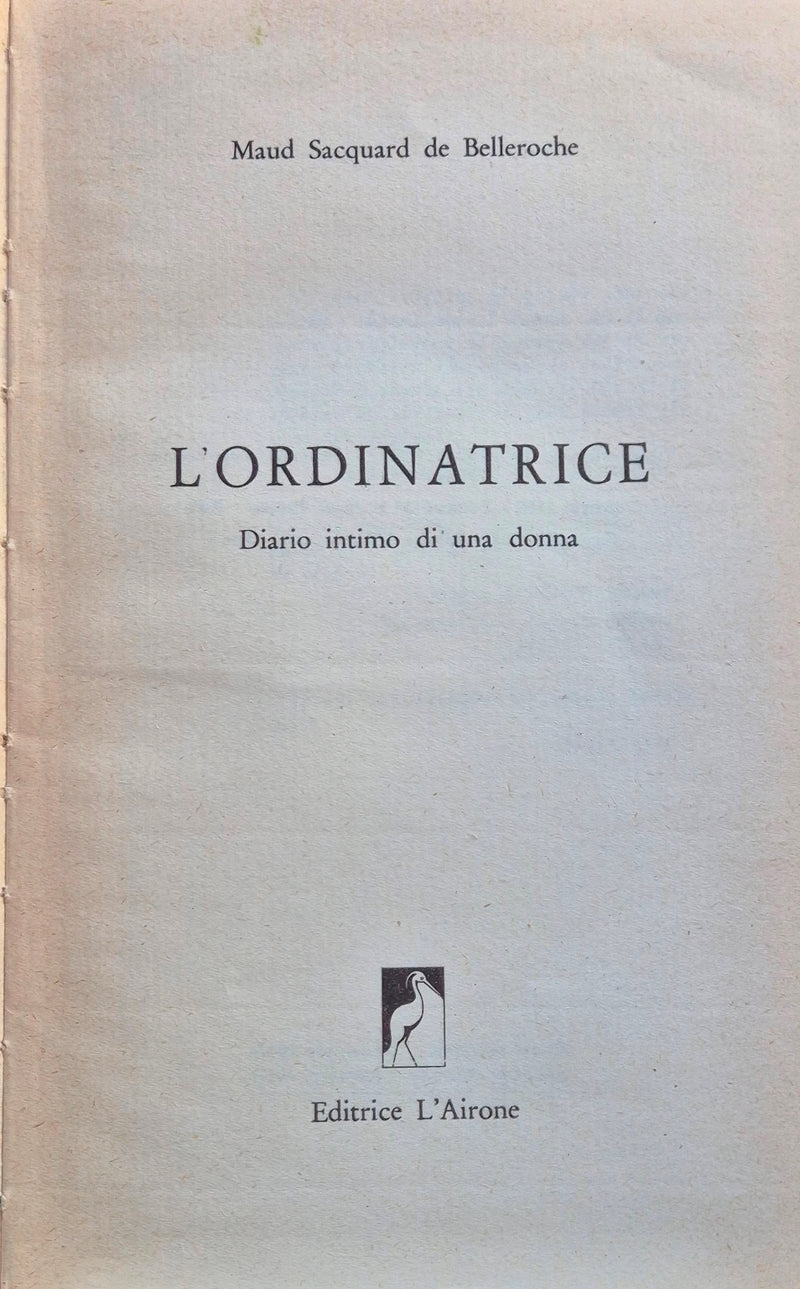 L'ordinatrice