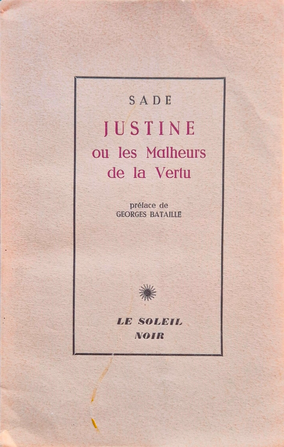 Justine ou les Malheurs de la vertu