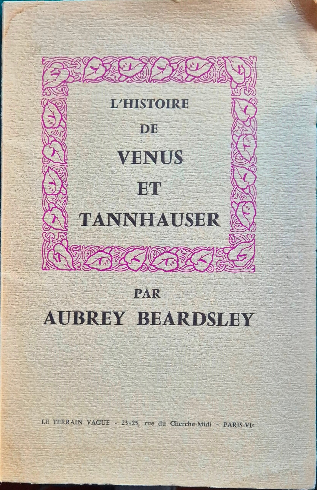 L'histoire de Venus et Tannhauser