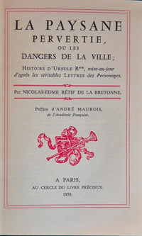 La paysane pervertie ou Les dangers de la ville