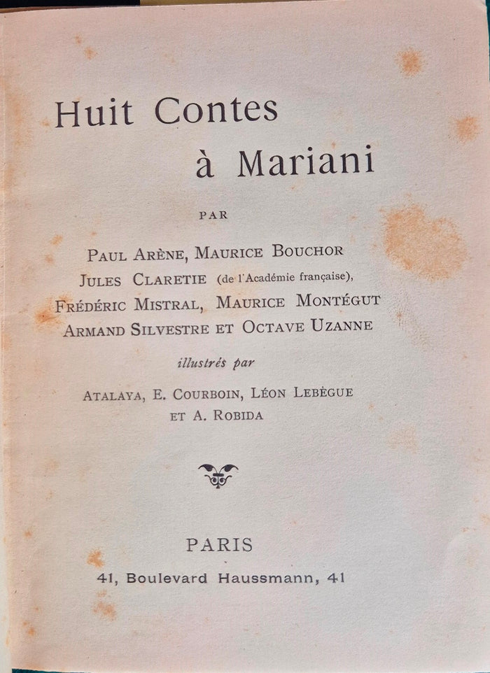 Huit contes a Mariani