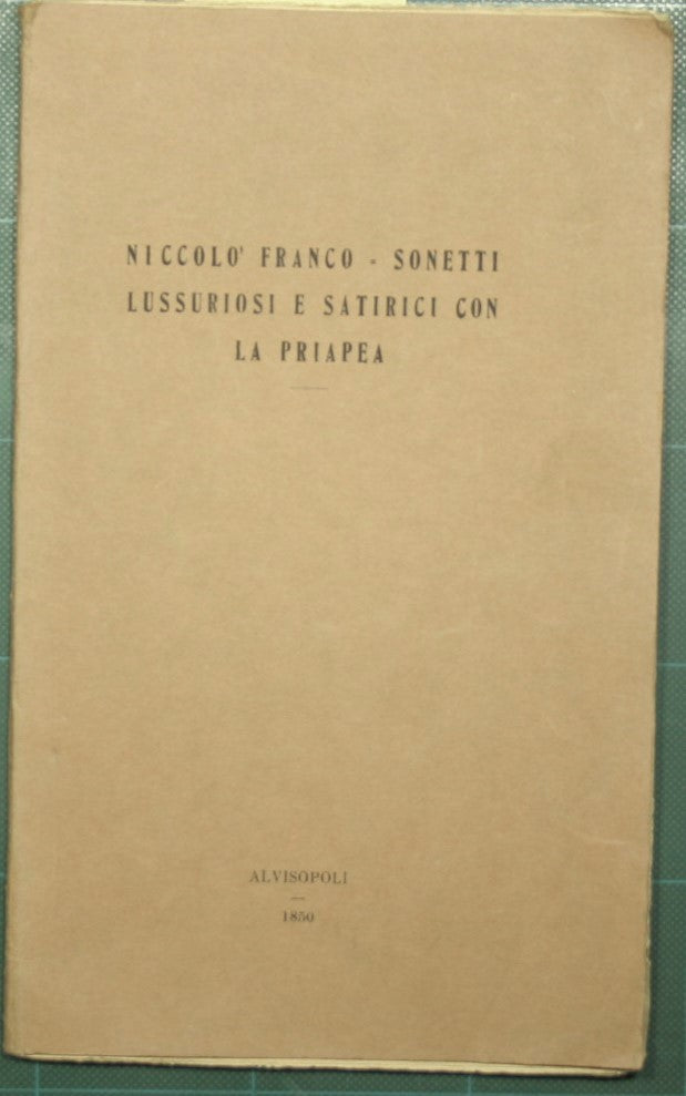 Sonetti lussuriosi e satirici con la Priapea