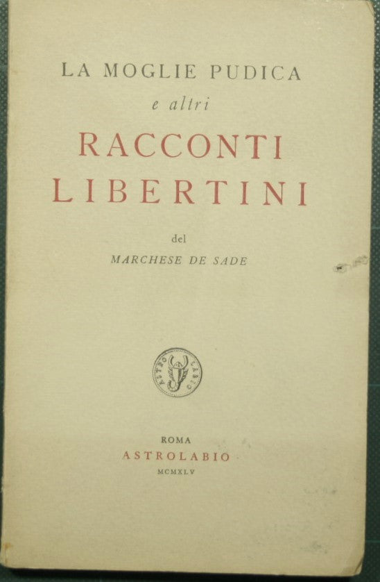 La moglie pudica e altri racconti libertini