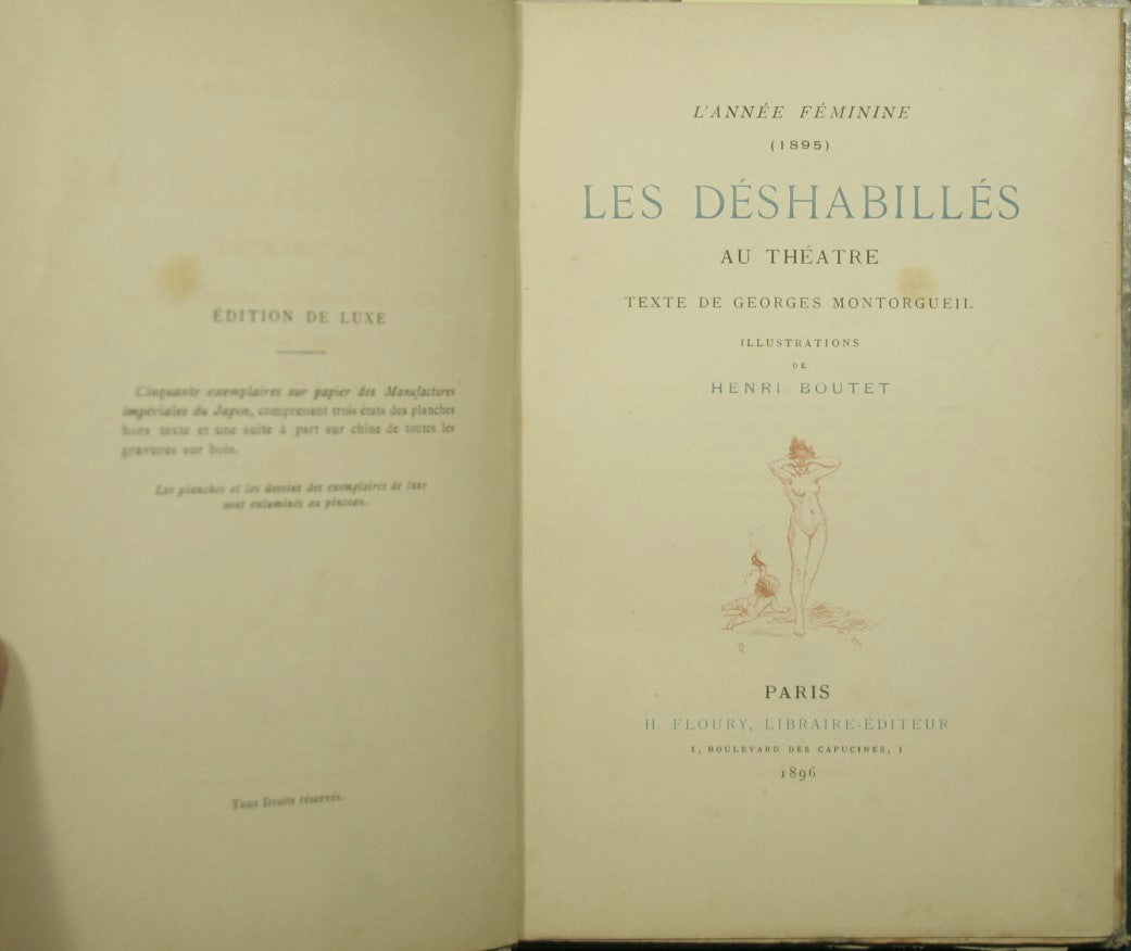 Les deshabilles au theatre