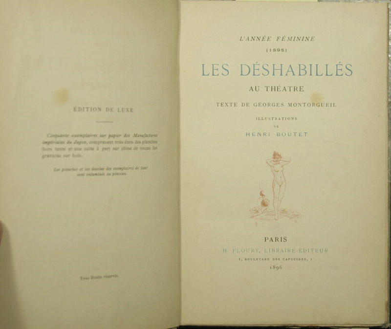 Les deshabilles au theatre