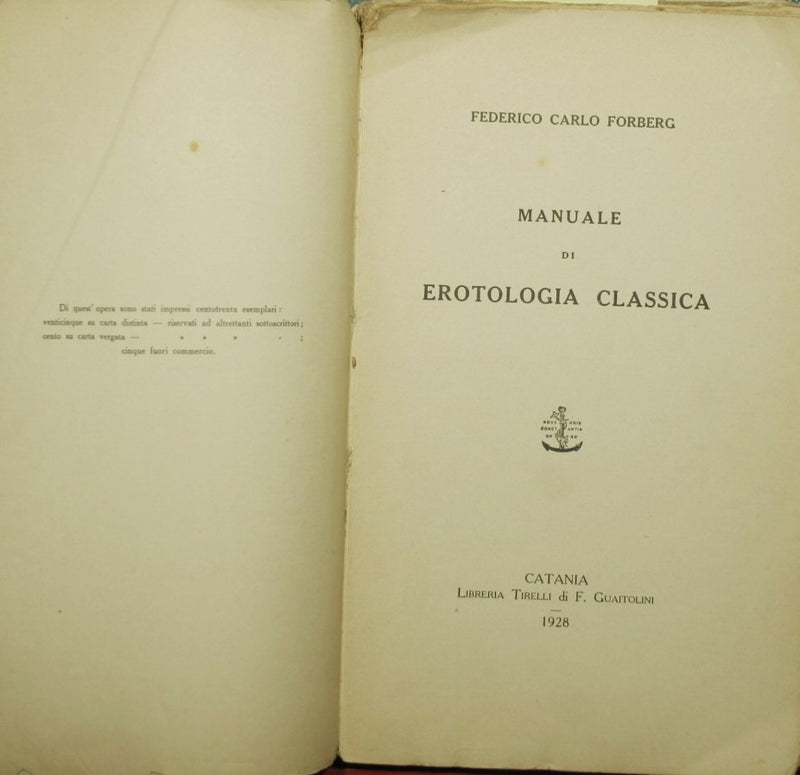 Manuale di erotologia classica
