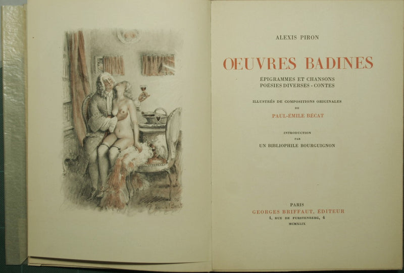 Oeuvres badines - Epigrammes et chansons - Poesies diverses - Contes