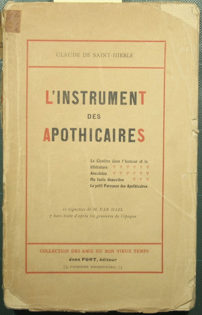 L'instrument des apothicaires